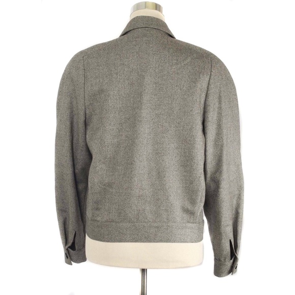 Vintage 70s MORT SCHRADER Gray Wool Double Breasted Blazer Jacket - Picture 3 of 5